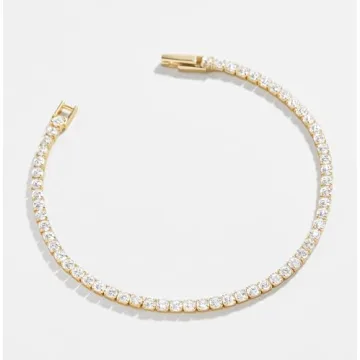 Elegant Pearich 14K Gold Tennis Bracelet - Sparkling Design