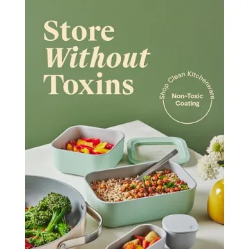 Caraway Glass Food Storage Containers - Elegant & Eco-Friendly