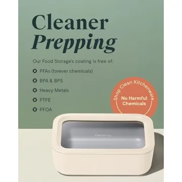 Caraway Glass Food Storage Containers - Elegant & Eco-Friendly