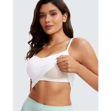 CRZ YOGA Butterluxe Women's Sports Bra - Adjustable Comfort