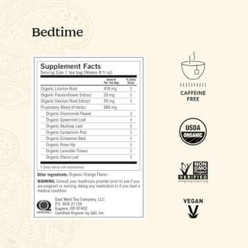 Yogi Tea Bedtime Tea - 16 Tea Bags per Pack (4 Packs) - Chamomile & Passionflower Herbal Tea Blend - Tea to Support a Good Night's Sleep - Includes Lavender, Licorice Root, Spearmint & Cardamom