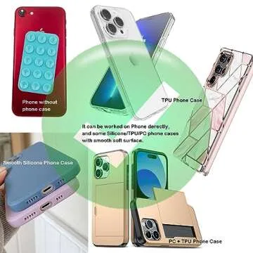 NTidea Double-Sided Suction Phone Holder for Creators