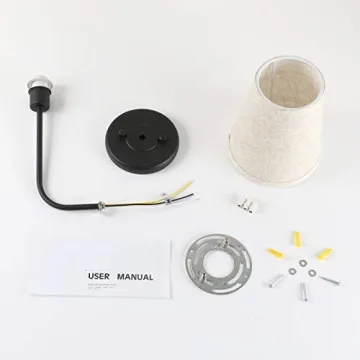 Vintage Wall Sconces Set - Elegant Linen Shade Design