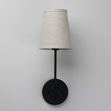 Vintage Wall Sconces Set - Elegant Linen Shade Design