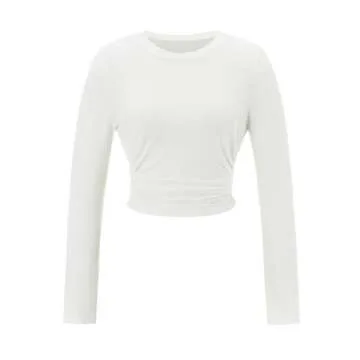 Y2k Skinny Long Sleeve Backless Crop Tops Square Neck Bodycon Shirts Cut Out Pullover Cami Streetwear