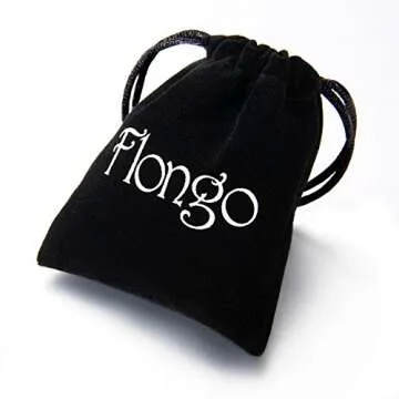 Flongo Men's Vintage Black Cross Bracelet for Faith