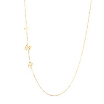 925 Sterling Silver Personalized Initial Necklace for Her