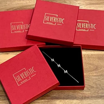 925 Sterling Silver Personalized Initial Necklace for Her