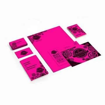 Neenah 65lb Fireball Fuchsia Cardstock, 250 Sheets