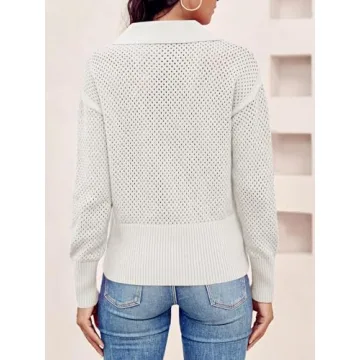 Stylish Doshoop Half Zip Pullover Sweater for Women