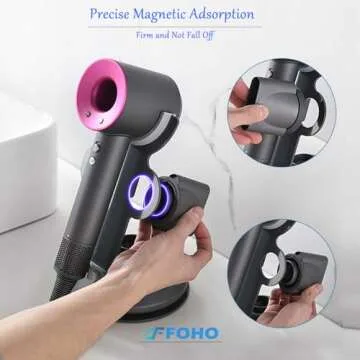 Foho Hair Dryer Holder for Dyson with Cable Organizer