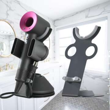 Foho Hair Dryer Holder for Dyson with Cable Organizer
