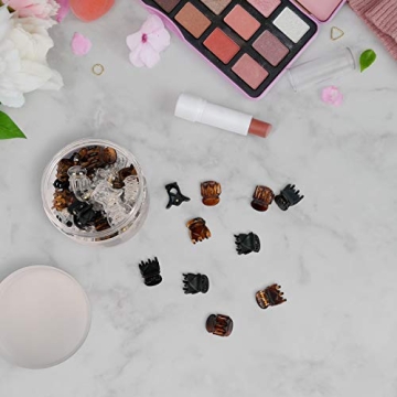 YOHAMA Durable Mini Hair Claw Clips for All Ages