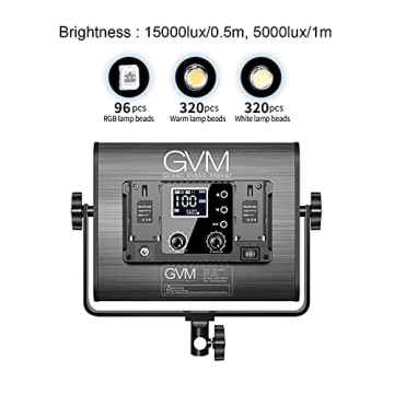 GVM RGB LED Video Light Kit for YouTube Studio & Photography