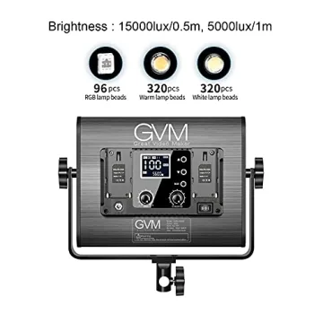 GVM RGB LED Video Light Kit for YouTube Studio & Photography