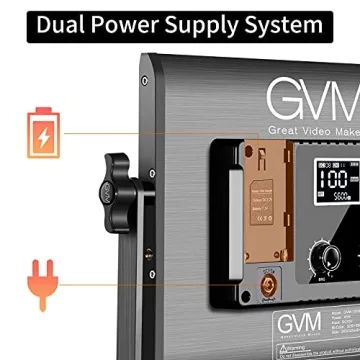 GVM RGB LED Video Light Kit for YouTube Studio & Photography