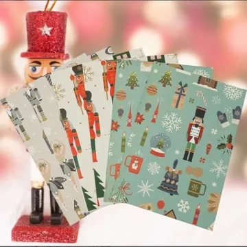 Vintage Nutcracker Christmas Wrapping Paper Large Sheets