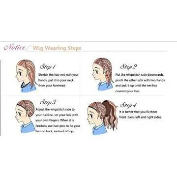 Crazy Cart 27.6" Upgrade Version Wig Gradient color Long Hair Women and Girl Cosplay Party Costume W...