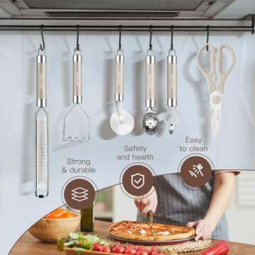 Premium Kitchen Utensils Set - Silicone & Stainless Steel