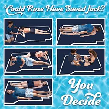 SCS Direct The Original Titanic Movie Pool Float- 48" x 84" Inflatable Double Sized 2-Person Raft of...