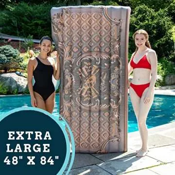 SCS Direct The Original Titanic Movie Pool Float- 48" x 84" Inflatable Double Sized 2-Person Raft of Floating Door, Fun Swimming Lounger - Could Rose Have Saved Jack? Film Fans & Birthday, Gift