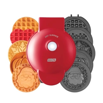 DASH Mini Waffle Maker with Versatile Plates for Fun Cooking