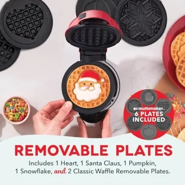 DASH Mini Waffle Maker with Versatile Plates for Fun Cooking