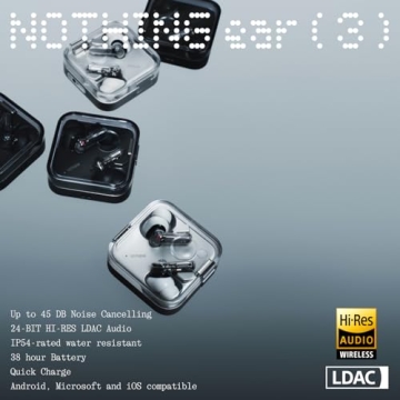 Nothing Ear (3) Wireless Earbuds Super Mic with ANC