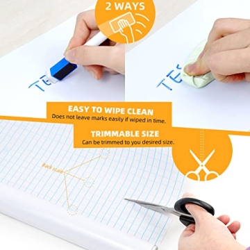 Dry Erase Whiteboard Sticker for Home Office School