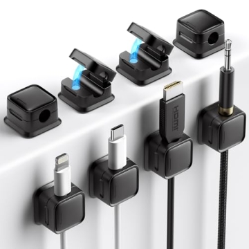 8 Pack Magnetic Cord Organizer: Easy Cable Management for Home & Office