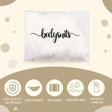 Boao 15 Pack Hospital Bags for Labor and Delivery 11 x 14 Inch Diaper Bag Organizing Pouches Resealable Maternity Hospital Pouches(Black Letter)