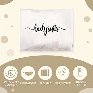 Boao 15 Pack Hospital Bags for Labor and Delivery 11 x 14 Inch Diaper Bag Organizing Pouches Resealable Maternity Hospital Pouches(Black Letter)