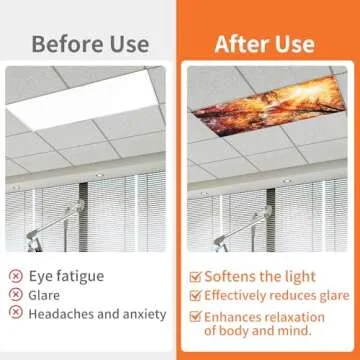 Torixqi Fluorescent Light Covers - Magnetic and Stylish