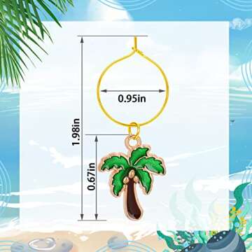 SANNIX 24pcs Wine Glass Charms, Wine Charms for Stem Glasses Wine Glass Identifier Charms Funny Wine...