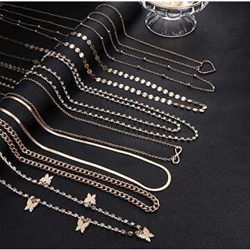Magitaco 8PCS Waist Chain Set - Stylish Summer Body Jewelry