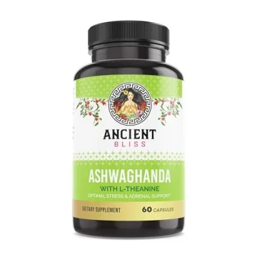 Ancient Bliss Ashwagandha Capsules with L-Theanine & Black Pepper for Energy & Mood