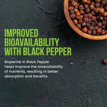 Ashwagandha Capsules with L-Theanine & Black Pepper for Energy