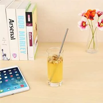 OKGD 25 Piece Stainless Steel Straws Set - Eco-Friendly