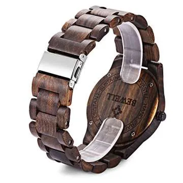 Men's Wooden Watch with Ebony Dial - BEWELL ZS-W086B