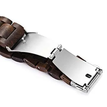 Men's Wooden Watch with Ebony Dial - BEWELL ZS-W086B