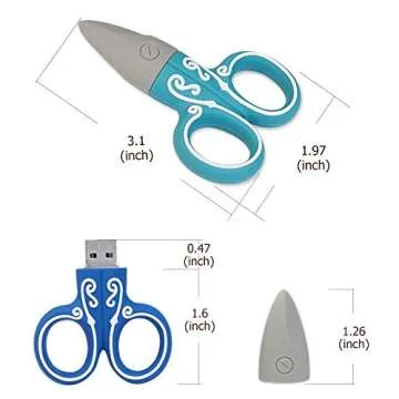 LEIZHAN 16GB Scissors USB Flash Drive - 3 Pack Gift