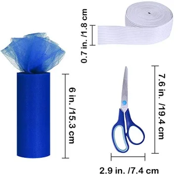 Vibrant 11 Colors Tulle Rolls Set for Crafts & Costumes