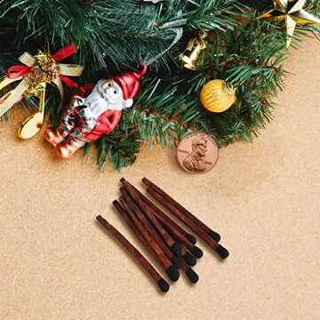 Thankful Greetings Brown Stick Black Tip Decorative Matches