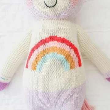 Cuddle + Kind Zoe The Unicorn Hand-Knit Doll - 20" Charitable Gift