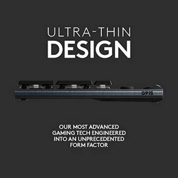 Logitech G915 Mechanical Gaming Keyboard and Logitech G703 Lightspeed Wireless Gaming Mouse Bundle