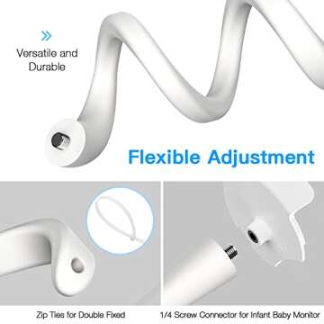 Flexible Baby Monitor Mount for Babysense Cameras