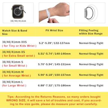 OMECKY Stretchy Braided Solo Loop Compatible with Apple Watch Band Series 9 8 7 6 5 4 3 38/40/41mm f...