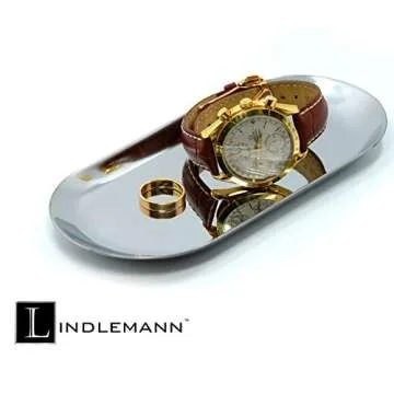 LINDLEMANN Decorative Crystal Tray for Home Elegance