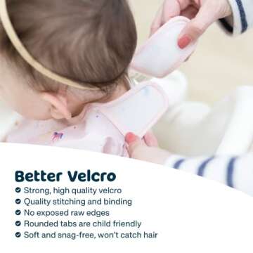 Tiny Twinkle Mess Proof Baby Bib, Cute Full Sleeve Bib Outfit, Waterproof Bibs for Toddlers, Machine Washable, Tug Proof Closure, Baby Smock for Eating, Long Sleeved (Rose, Large 2-4 Years)