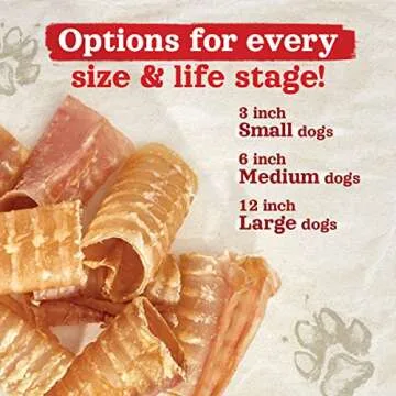 Natural Farm Beef Trachea for Dogs (6 Inch, 6 Pack)- 100% Beef,Odor Free Trachea Dog Chews- Glucosamine & Chondroitin for Joint & Hip Mobility, Bone Strength- Low-Fat Crunchy & Crispy- for All Dogs